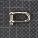 Long D shackle self locking 4 mm