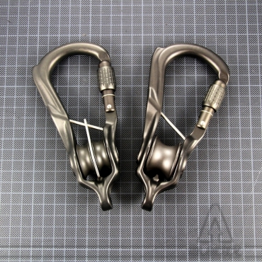 REVOLVER RIG Noir Mousqueton à poulie simple