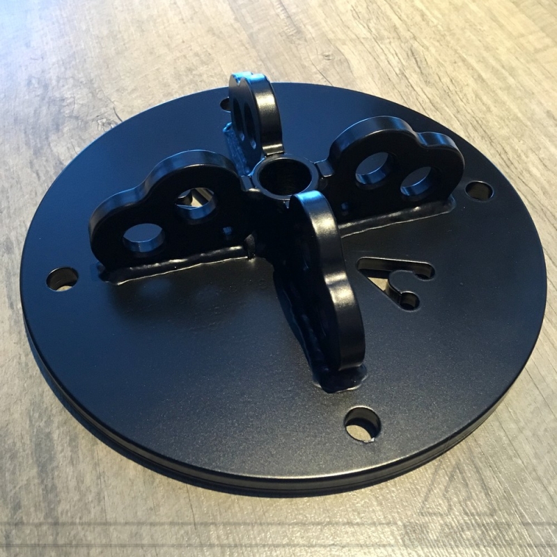 Vertical cleats anchor plates 2/3