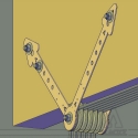 Acrobatic Wooden Beam Clamp with Pulley Blocks