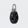 Very small pulley with ball bearing