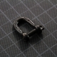MANILLE DROITE autobloquante 4 mm NOIRE
