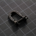 Black D Shackle self-locking 4mm