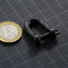 MANILLE DROITE autobloquante 5 mm NOIRE