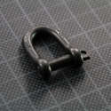 Black D Shackle self-locking 5mm