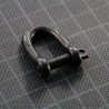 MANILLE DROITE autobloquante 5 mm NOIRE