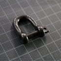 MANILLE DROITE autobloquante 6 mm NOIRE