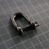 MANILLE DROITE autobloquante 6 mm NOIRE