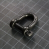 MANILLE DROITE autobloquante 6 mm NOIRE