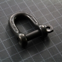 Black D Shackle self-locking 8mm
