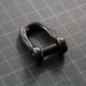 MANILLE DROITE axe 6 pans creux 6 mm NOIRE