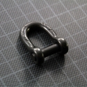 MANILLE DROITE axe 6 pans creux 6 mm NOIRE