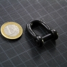 MANILLE DROITE axe 6 pans creux 6 mm NOIRE