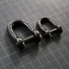 MANILLE DROITE axe 6 pans creux 6 mm NOIRE