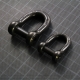 MANILLE DROITE axe 6 pans creux 6 mm NOIRE