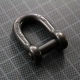 MANILLE DROITE axe 6 pans creux 8 mm NOIRE