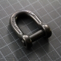 Black D Shackle allen head pin 8mm