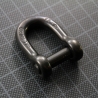 MANILLE DROITE axe 6 pans creux 8 mm NOIRE