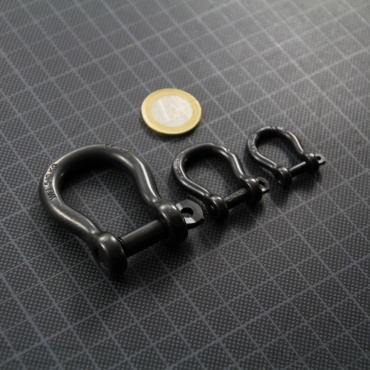 MANILLE LYRE autobloquante 4 mm NOIRE