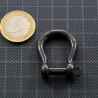MANILLE LYRE autobloquante 5 mm NOIRE