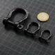 MANILLE LYRE autobloquante 8 mm NOIRE