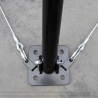 TRIPOD goal post 6m Black