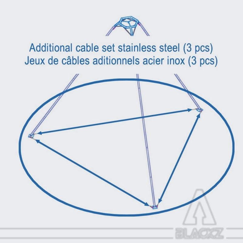 Ground stainless Wire Set TRIPOD