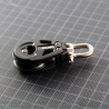 Very small pulley with ball bearing