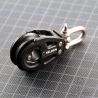 Very small pulley with ball bearing