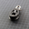 Very small pulley with ball bearing