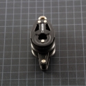 Very small double pulley with becket