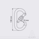OVAL LOCK 28 KN