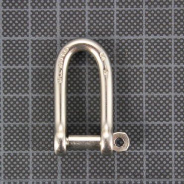 Long D shackle self locking 8 mm