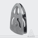 ISC Single stainless steel pulley.