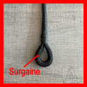 Oeil épissé / Double tresse + Sur-Gaine
