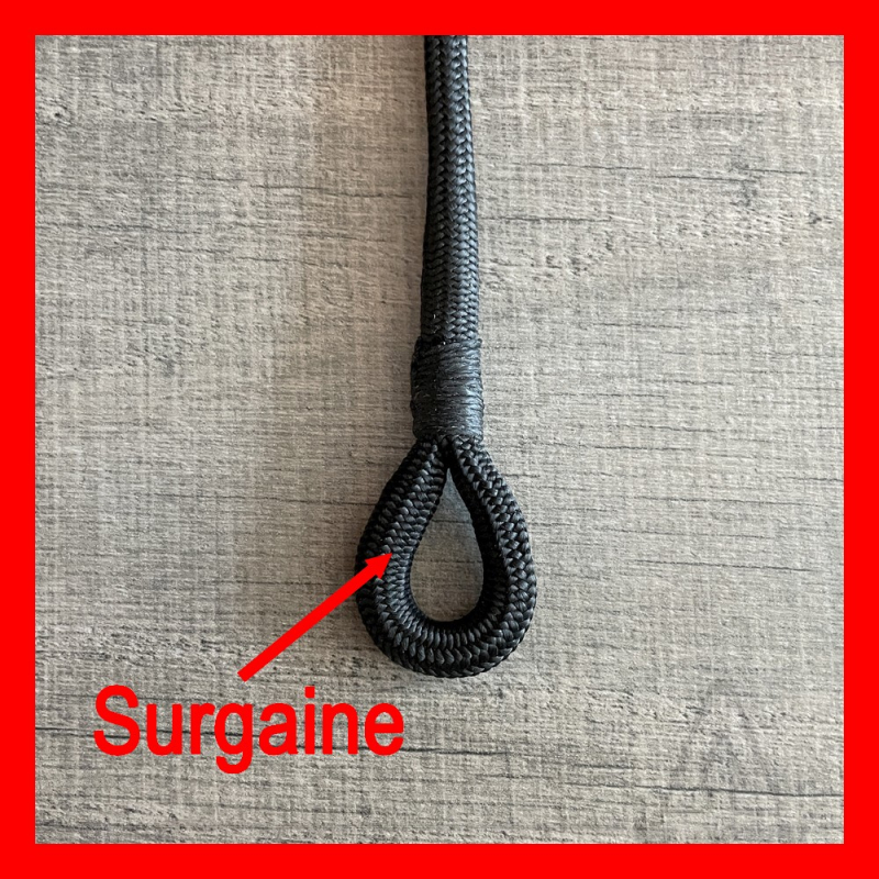 Oeil épissé / Double tresse + Sur-Gaine