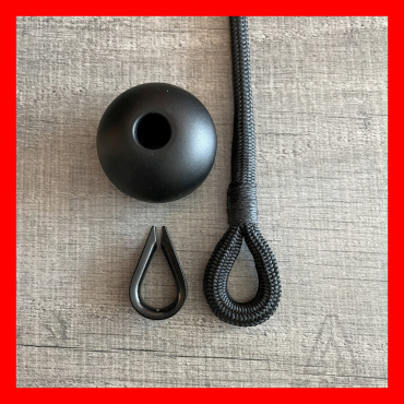 Oeil épissé / Double tresse + Cosse + Boule