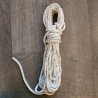  White polyester cable 8 mm- Length 6.60 m 