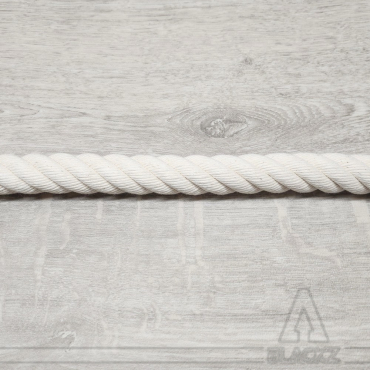 Cotton-touch stranded rope - Ecru white