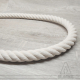 Cotton-touch stranded rope - Ecru white