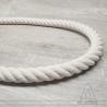Cordage toronné touché coton - Blanc écru