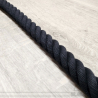 Cordage toronné touché coton - Noir