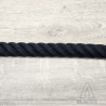 Cordage toronné touché coton - Noir