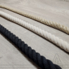 Cordage toronné touché coton - Noir