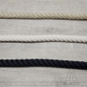 Cordage toronné touché coton - Noir