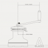 HARKEN - Manivelle deWINCH de 254 mm