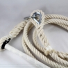 *Trapèze fixe coton écru - larg. 50cm - long. 1.5m