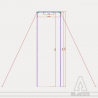 Acrobatic Goal Post 8m Stainless