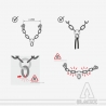 V chain belay PLATE 10mm Stainless steel