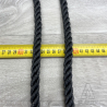 Black Rope 3 strands 12 mm